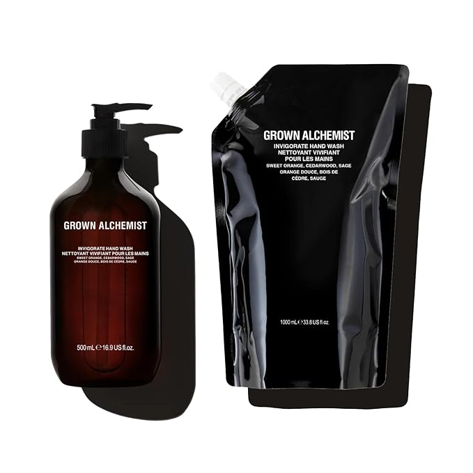 Grown Alchemist Invigorate Hand Wash Set (500 ml) + Refill (1L)