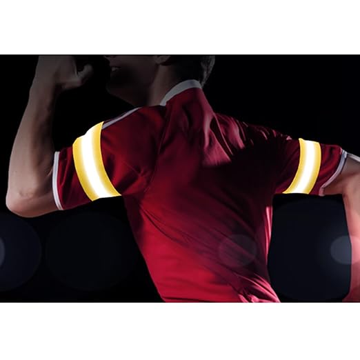 4 PCS Reflective Wrist Strap 5x1x1cm Running Safety Gear Reflective Wristbands High Visibility Bike Ankle Bands Reflector Armband Self-Adhesive Reflective Bands for Walking,Night Sports Blue