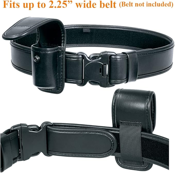 TAFTACFR Molded OC/Mace Spray Pouch, Top Flap Pepper Spray Holster OC/Mace Pepper Spray Black Pouch Hidden Snap(Small for MK3 and Large for MK4)