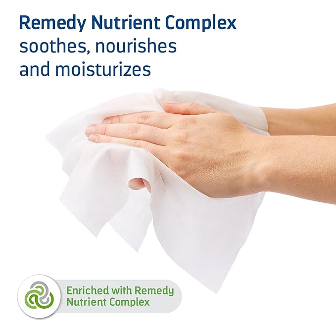 Medline Remedy Clinical 3-in-1 Barrier Cream Cloth, 8 count (1 Pack), 8 x 8 in Adult Wet Wipes, Vanilla Scent, Incontinent Care, Dimethicone, Irritated Skin, Soothing, Nourishing, Gentle