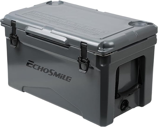 EchoSmile 25/30/35/40/60/75 Quart Rotomolded Cooler, Built to Stand up to The Rigors of The Journey