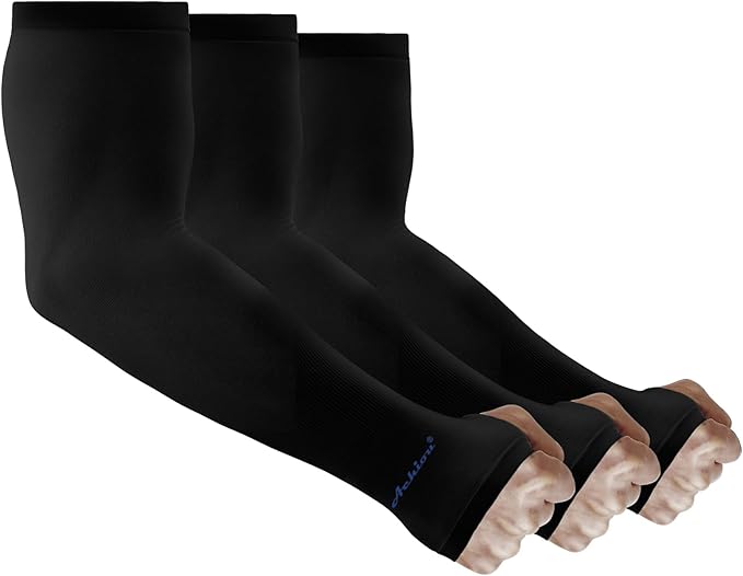 Achiou Arm Sun Sleeves Compression UV Protection Cooling for Men Women Summer Sunblock Basketball Football, Cover Arms Tattoo