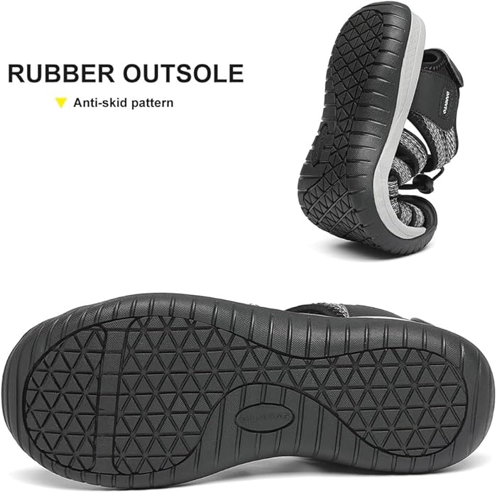 Dannto Women's Closed Toe Hiking Sandals Walking Water Sandal Comfort Athletic Sport Outdoor Sandals