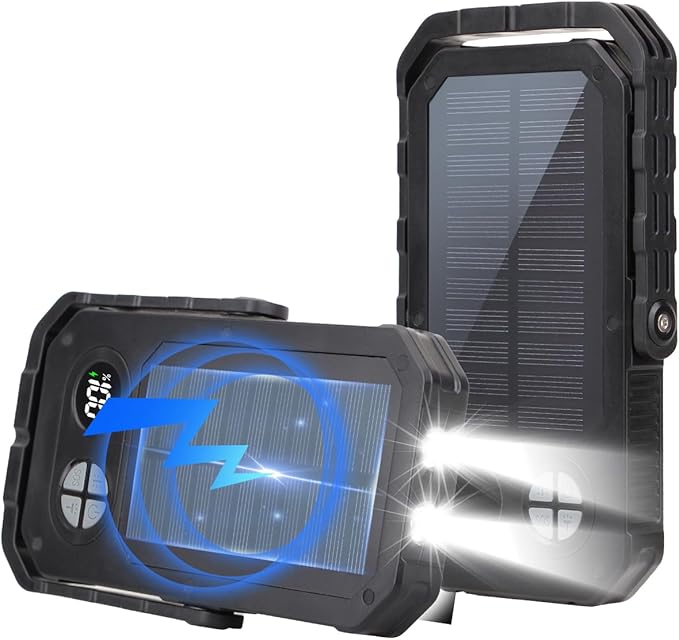 LED Camping Lantern Rechargeable, 10000mAh Portable Camping Lights up to 120+ Hours, 12 Light Modes, Dimmable, LCD Digital Display, Waterproof, Camping Essentials for Power Outages, 6 Packs