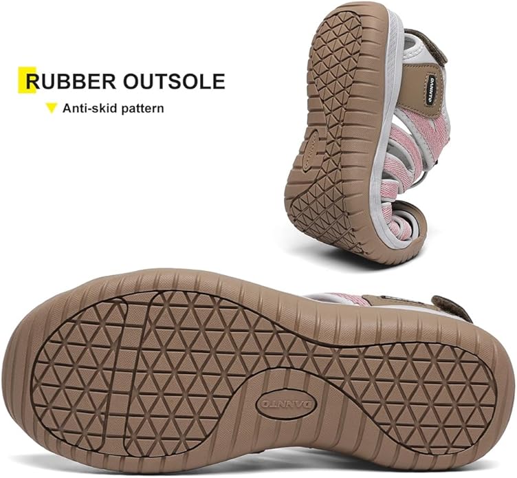 Dannto Women's Closed Toe Hiking Sandals Walking Water Sandal Comfort Athletic Sport Outdoor Sandals