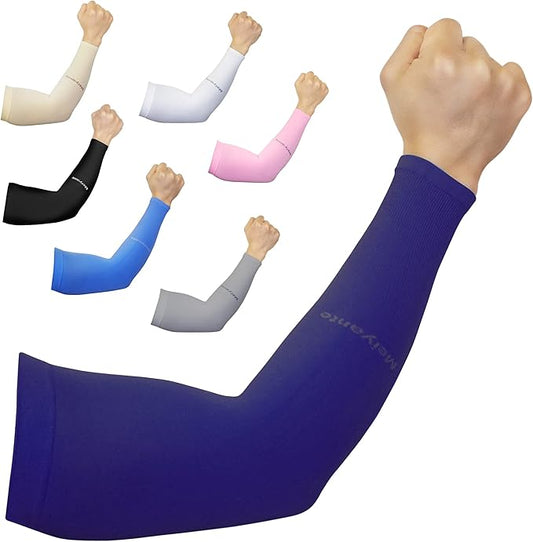 Arm Sleeves for Men Women Work 1 Pair UV Sun Protection UPF Long Sleeves Tattoo Cover Up Sleeves to Cover Arm Sleeves Cooling