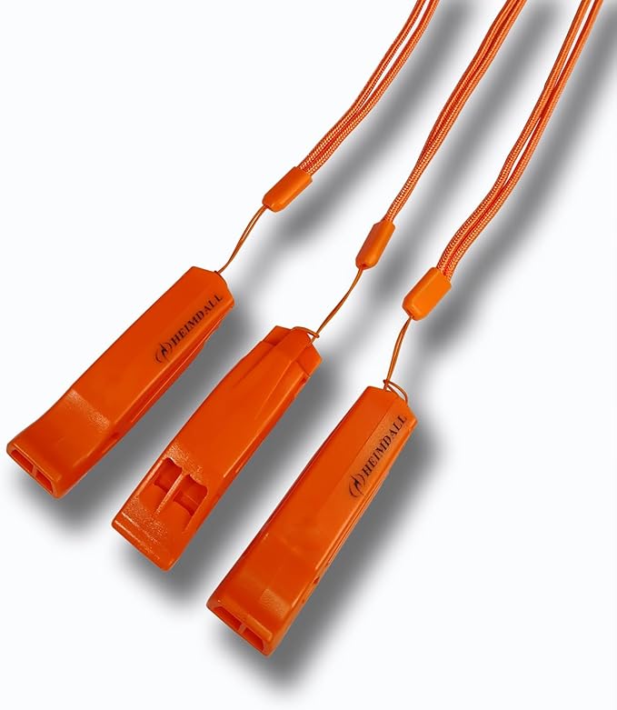 HEIMDALL Emergency Whistle with Lanyard for Safety Boating Camping Hiking Hunting Survival Rescue Signaling