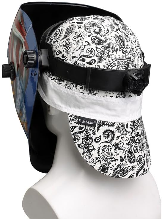 Fullsheild Reversible Welding Cap, Lightweight Cotton Comforts for Safety and Protection, FR 6 Pannel Printed Caps