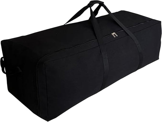 Extra Large Canvas Duffle Bag Heavy Duty, Camping Tent, Sports Equipment, Travel Storage