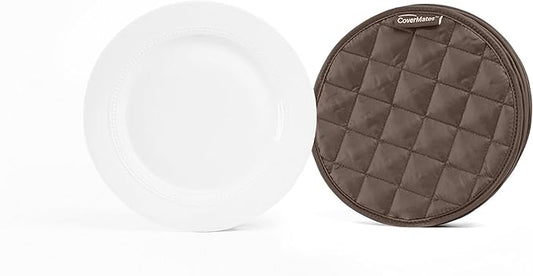 Covermates Keepsakes - Quilted Divider Set - Set of 4 - Scratch & Breakage Protection - Stain Resistant - Machine Washable - China Storage, Bronze