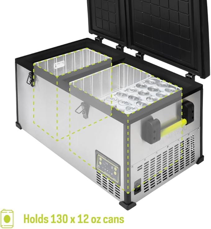Goal Zero Alta 80, Portable Fridge and Portable Freezer, Energy Efficient, 78 L, Dual Zone Compartments