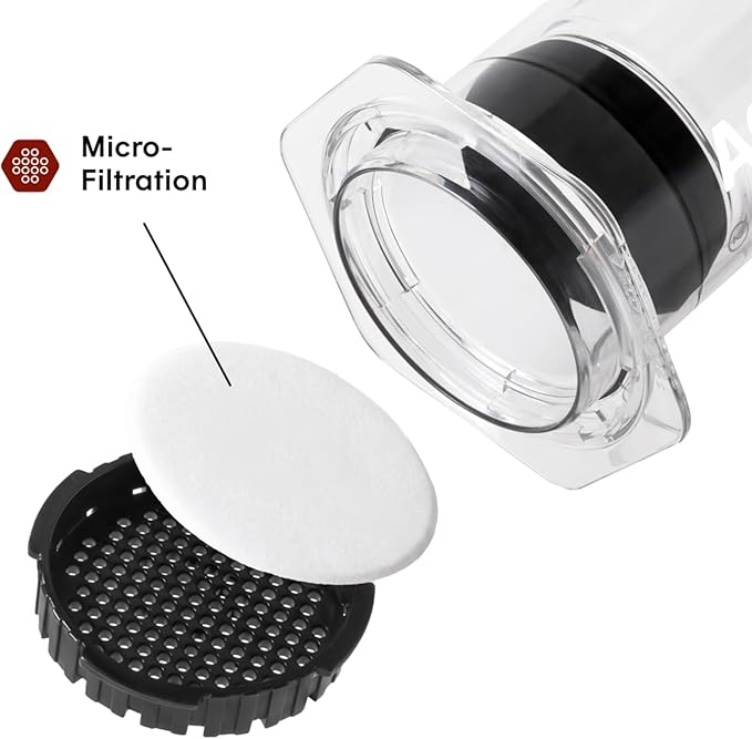 AeroPress Clear XL Coffee Press – 3 in 1 Brew Combines French Press, Pourover, Espresso, Full bodied smooth coffee without grit or bitterness, Portable Coffee Maker for Home, Office, Camping & Travel