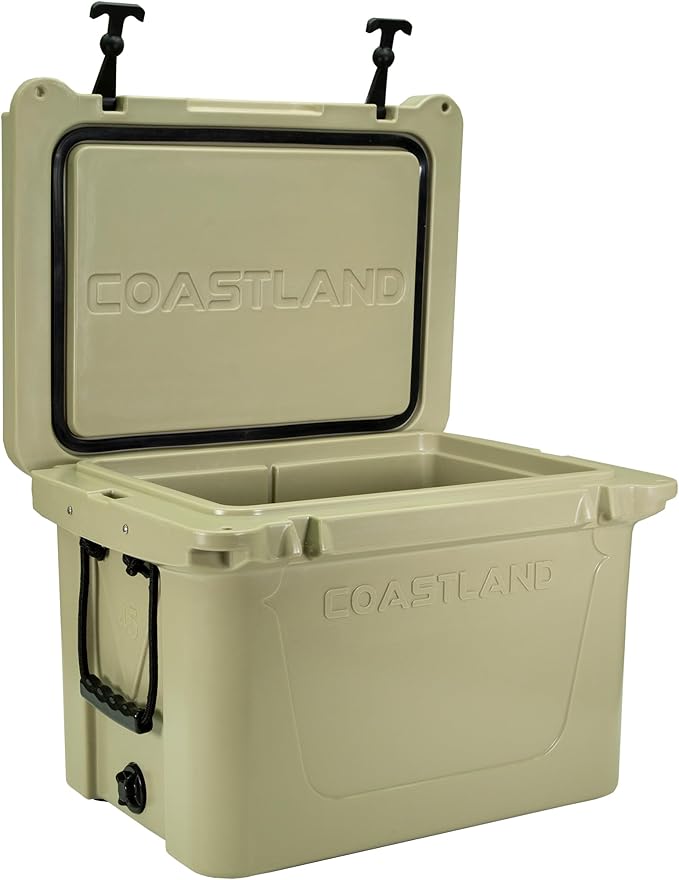 Coastland Delta Series Rotomolded Coolers, Premium Everyday Use Insulated Cooler, Ideal Portable Ice Chest Available in Multiple Capacities & Colors