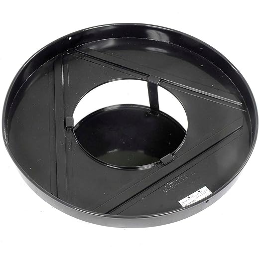 Global Industrial Heavy-Duty 36 Gallon Capacity Outdoor Metal Slatted Trash Receptacle with Rain Bonnet Lid & Plastic Liner, Black, Commercial & Industrial Trash Can