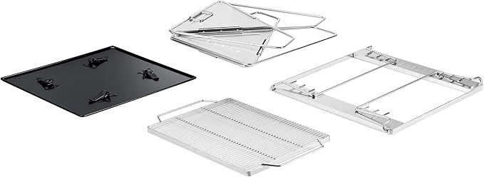 Explorer Bear 20" Stainless Steel Foldable Takibi Fire & Grill with Carrying Bag, Grill Bridge, and Coal Bed | Portable Wood Burning Fire Pit | Perfect for Camping, Outdoors, Patios