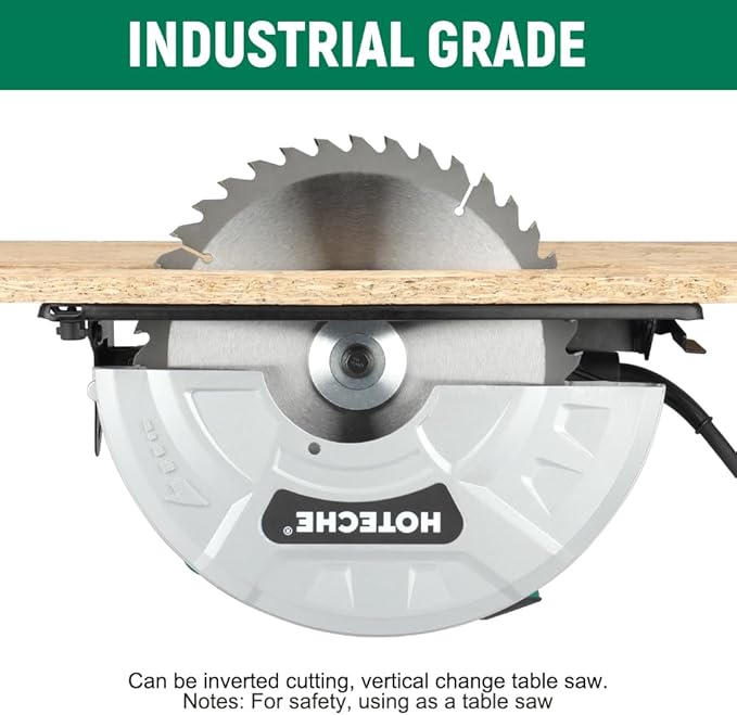 Hoteche 10-Inch Compact Portable Table Saw with Saw Blade for Desktop Use