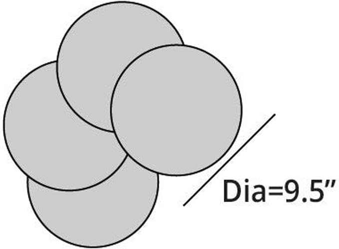 Covermates Keepsakes - Quilted Divider Set - Set of 4 - Scratch & Breakage Protection - Stain Resistant - Machine Washable - China Storage, Black