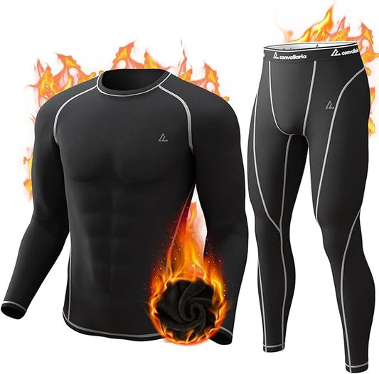 CL convallaria Thermal Underwear Long Johns Set Mens Winter Gift Hunting Gear Sport Base Layer Bottom Top