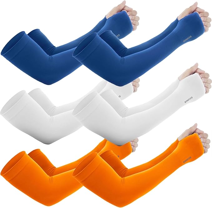 GOUNOD Gardening Sleeves to Cover Arms for Women with Thumb Holes-Sun Protection SPF Cooling Driving UV Blocking