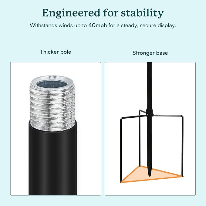 Garden Wind Spinners Outdoor, Metal Yard Spinner, Large Wind Spinner, Gift for Family Friends(84'' H x 24'' W)