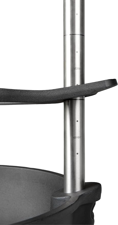 Bola Traveler | Completely Adjustable & Rotatable Tabletop-Safe Charcoal BBQ Grill (Black)