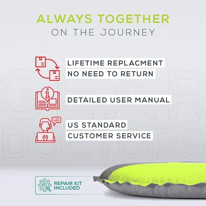 Gear Doctors Camping Pads Self Inflating Ultralight Apollo air 4.3-5.2 R Insulated Camping mats 1.5-3.3 in Must Haves Inflatable Foam air Sleep mat self Inflating air Mattress for Camping cot