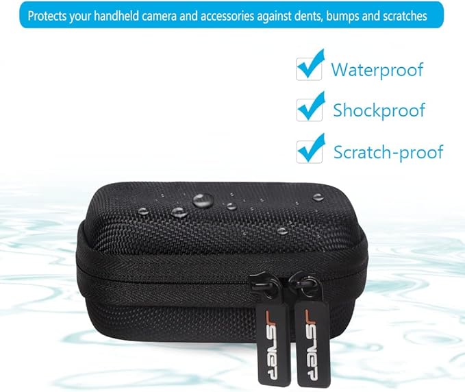 JSVER Carrying Case for GoPro Hero 13 Hard Travel Storage Case for Hero 13/12/11/10/9/8/7/6/5/4/3, DJI Osmo Action 5 Pro/4/3, AKASO Brave 8/EK7000/EK7000 Pro, Insta360 Ace/Ace Pro, Apexcam