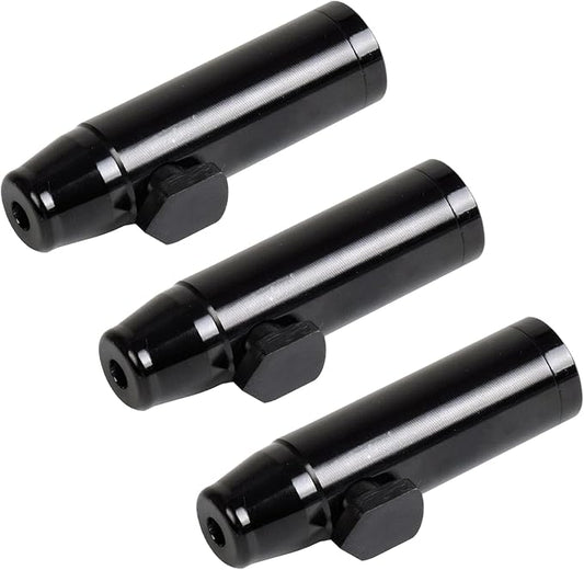 3 Pack Metal Spice Dispenser, Portable Mini Leakproof Food Shaker, Waterproof outdoor Pepper Camping Spice Black Container,Salt Shaker for Travel Cooking Various Seasoning Needs