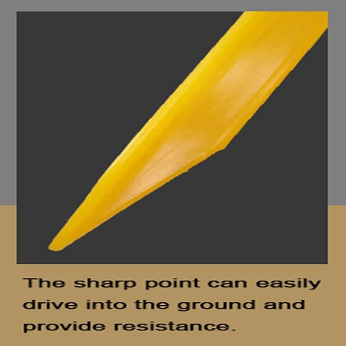 AITIME 30 Pcs 9 Inch Plastic Tent Stakes, Durable Garden Lawn Tarp Stakes, Tent Spikes Nails Pegs Hammer for Outdoor Beach Camping Courtyard Decorative Accessories