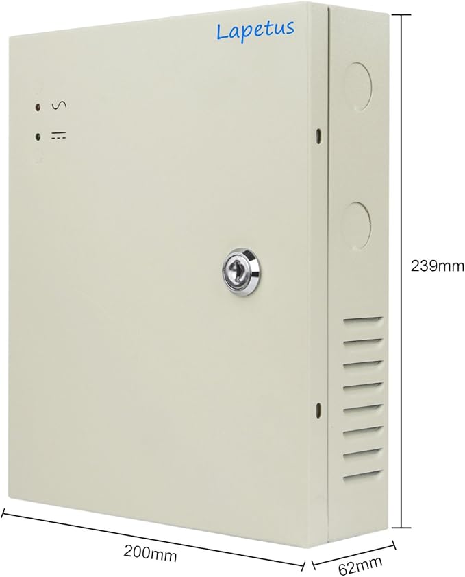 18 Channel Output 12V DC 10A Auto Reset Fuse Distributed Power Supply Switch Box for CCTV DVR Security Camera