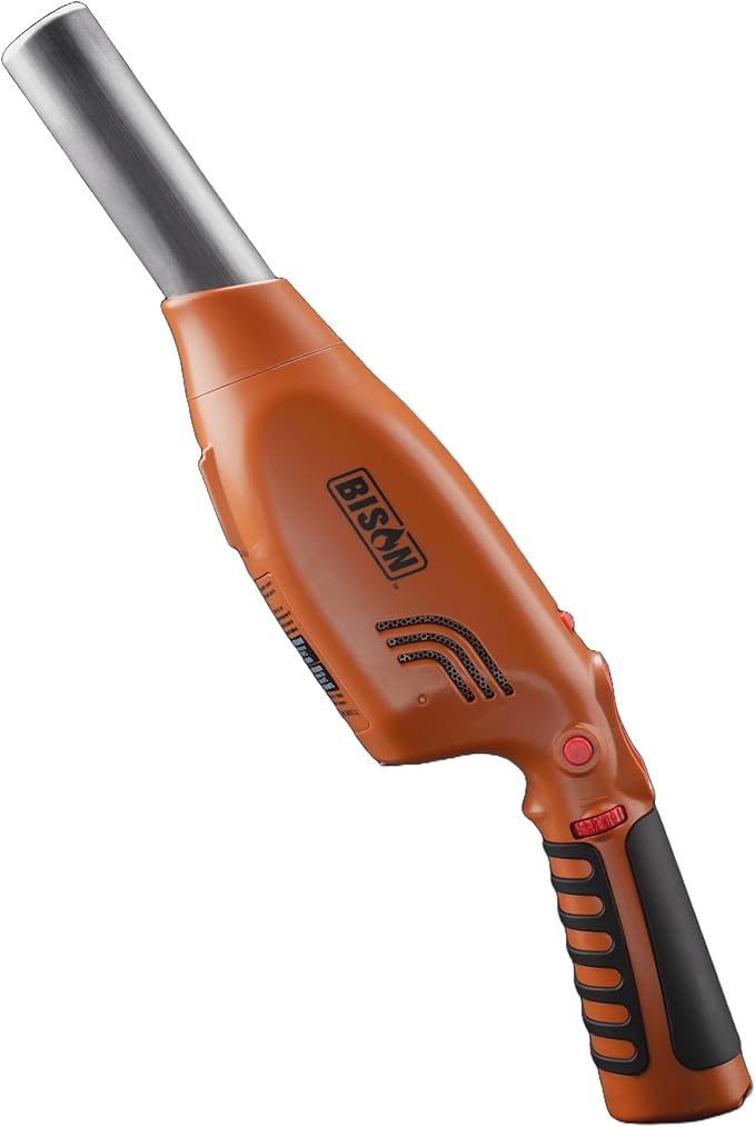 Bison Airlighter 420 | Orange | Cordless Fire Starter | Camping Essential | Torch Lighter | Perfect for Fire Pits, Camping, Charcoal Grills, Fireplaces | Refillable Butane with Built-in Blower