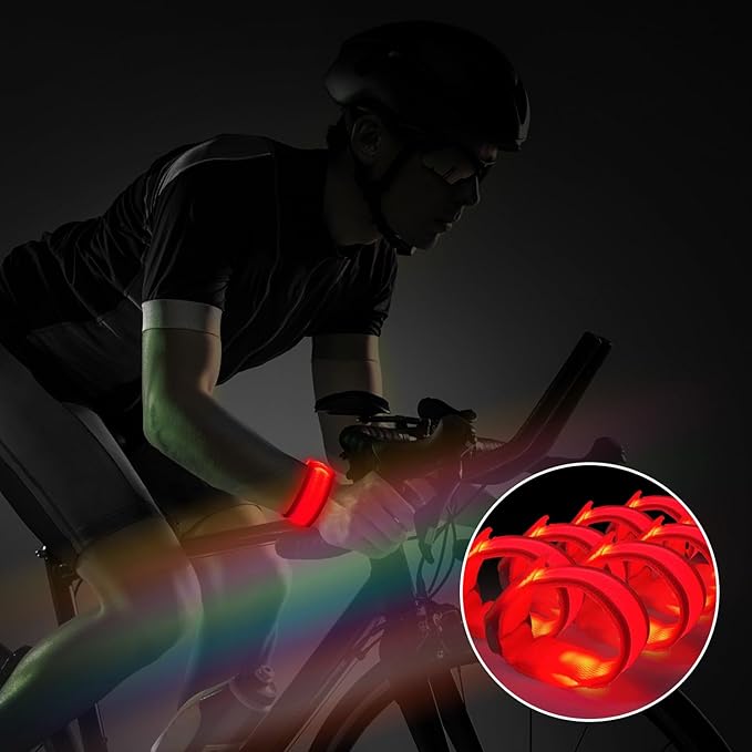 M.best 8pcs LED Light Up Bracelets Glow Flashing Wristbands Glow in The Dark Party Supplies for Wedding, Raves, Concert, Camping,Sporting Events, Party