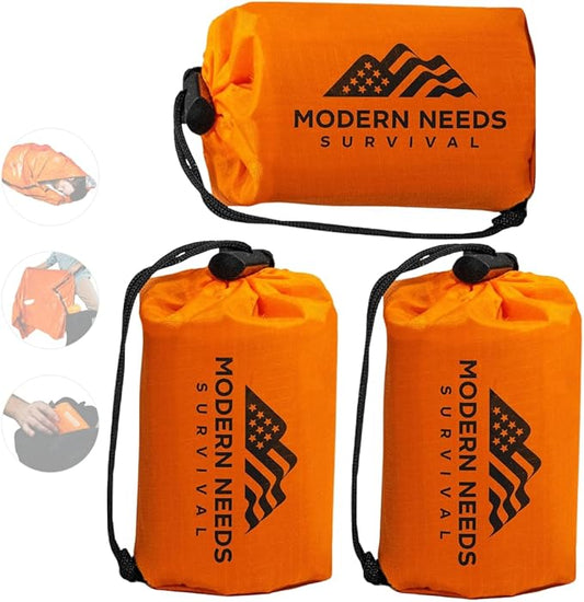 Emergency Sleeping Bag Survival – Thermal Blanket & Bivy Sack | Emergency Bivy & Survival Blanket | Outdoor Sleeping Bag & Hiking Sleeping Bag | Sleeping Bags for Adults