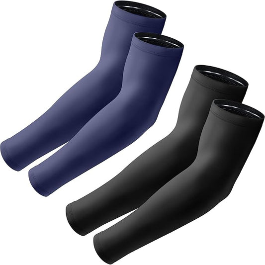 Arm Sleeves, UV Sun Protection Sports Non Slip Compression Cover for Men/Women
