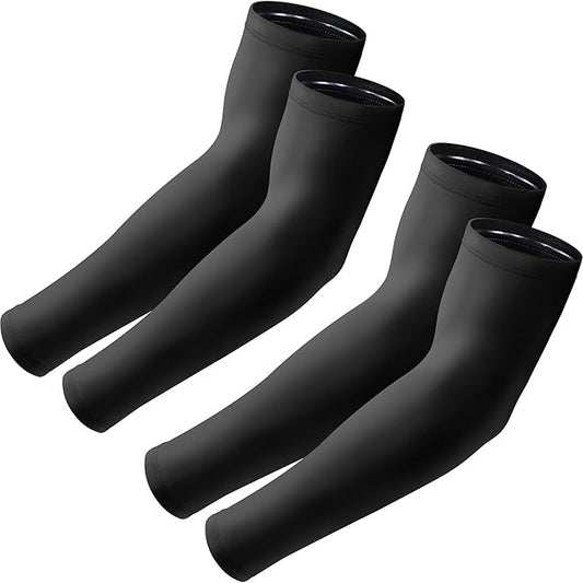 Arm Sleeves, UV Sun Protection Sports Non Slip Compression Cover for Men/Women