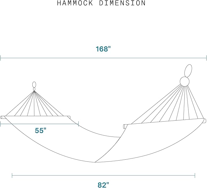 Fab Habitat Tribal Recycled Polyester Hammock - Kilimanjaro - Black - Indoor/Outdoor, Quick Dry, 2 Person 460 lbs Capacity - Patio, Poolside, Backyard, Garden, Beach, Balcony - 12-14 ft Adjustable