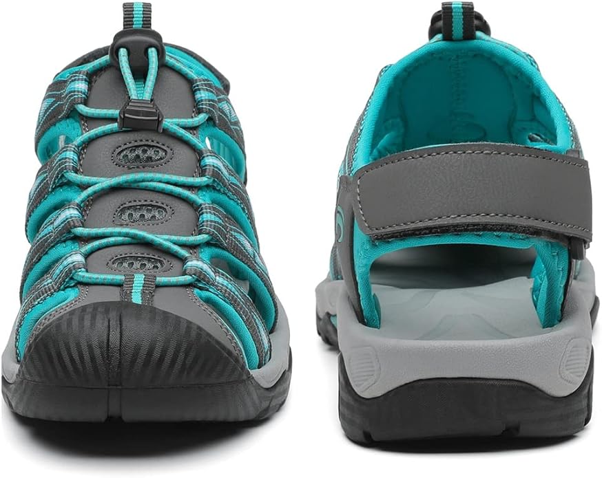 Dannto Women's Sport Hiking Sandals Closed Toe Outdoor Athletic Walking Sandal Lightweight Summer Water Shoes