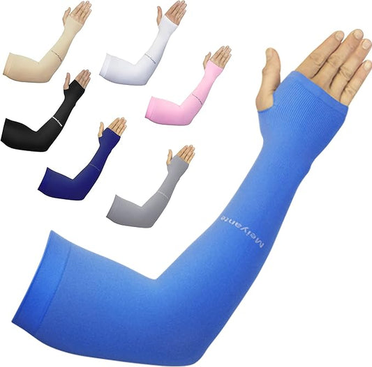 Arm Sleeves for Men Women Work 1 Pair UV Sun Protection UPF Long Sleeves Tattoo Cover Up Sleeves to Cover Arm Sleeves Cooling