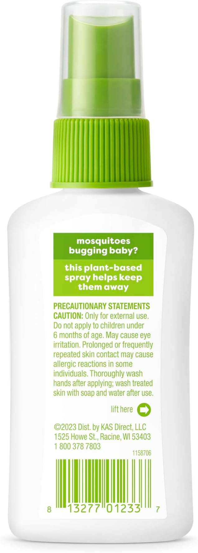 Babyganics Insect Spray, 2oz, 1 pack, Made with Plant and Essential Oils, Packaging May Vary
