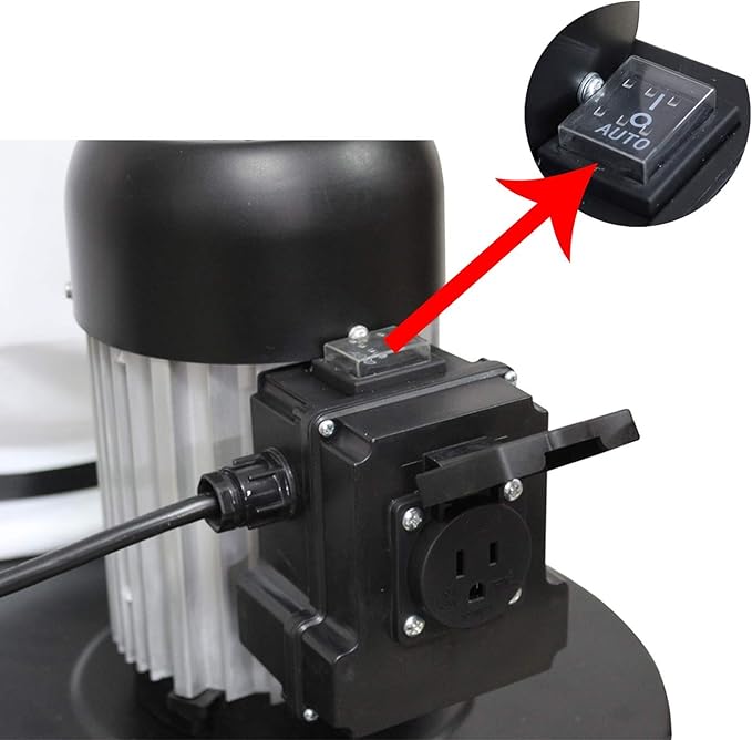 BUCKTOOL 1.2 HP Auto Start 750CFM Dust Collector with 3 Dust Collection Bag, 5.4 Cubic Bag Capacity and 5 PCS Reducer for Woodworking