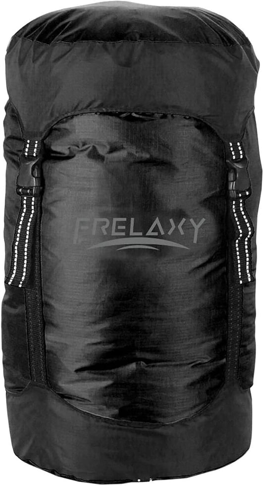 Frelaxy Compression Sack, 40% More Storage! 11L/18L/30L/45L/52L Compression Stuff Sack, Water-Resistant & Ultralight Sleeping Bag Stuff Sack - Space Saving Gear for Camping, Hiking