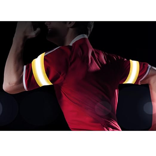 4PCS Reflective Wrist Strap 4x1.5cm Safety Gear Reflective Wristbands High Visibility Bike Ankle Bands Reflector Armband Self-Adhesive Reflective Bands for Walking,Night Sports Sky Blue