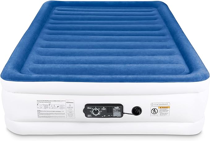 SoundAsleep Products SoundAsleep CloudNine Series Air Mattress with Dual Smart Pump Technology Queen Size
