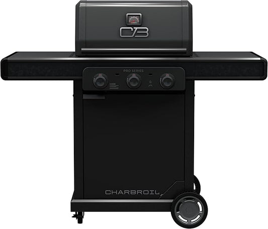 Char-Broil® Pro Series™ with Amplifire™ Technology 3-Burner Propane Gas Grill and Griddle Cabinet, Black - 463365124