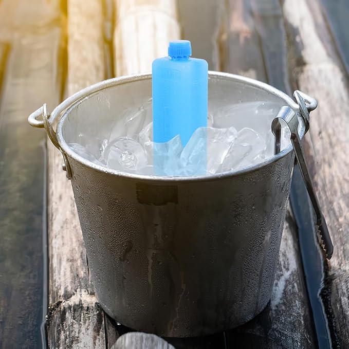 BESPORTBLE Ice Packs for Coolers, 4Pcs Reusable Ice Blocks Cooler Freezer Blocks for Lunch Boxes, Camping, Picnics, Beach, Fishing, Outdoor Sports (4.48x1.56x1.2in)