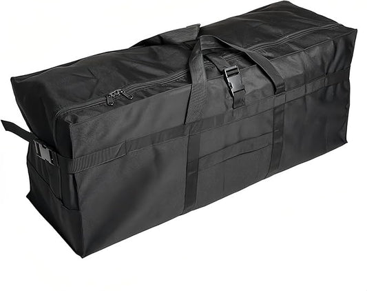 Large Duffel Bag, Waterproof Carry on Weekend Overnight Storage Bag over Luggage for Airline, Travel, Camping, Moving