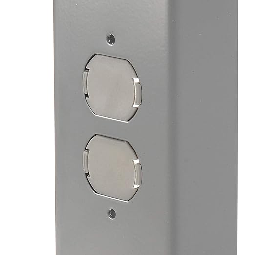 Global Industrial Adjustable Height Workbench C-Channel Leg, Maple Butcher Block Square Edge, 96"W x 36"D, Gray