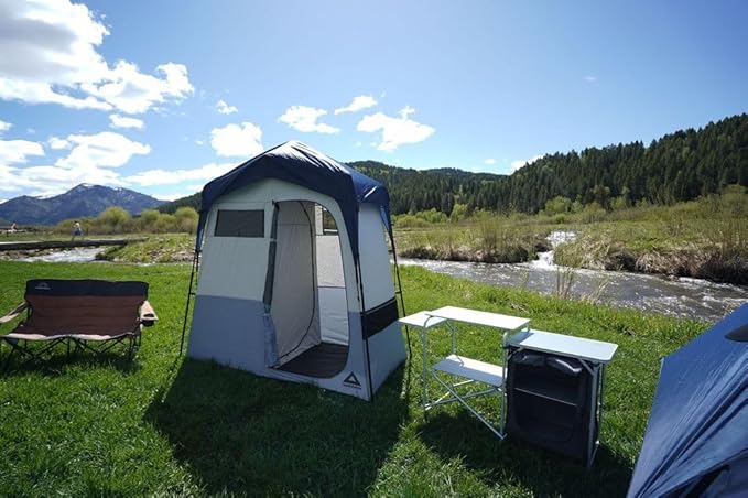 Caddis Rapid Privacy Shelter 1/2-Rooms, Camping Shower & Portable Toilet Tent, Privacy Tents for Camping, Pop Up Tent for Showering, Changing or Lavatories, Portable Shower, (by Caddis Sports Inc.)