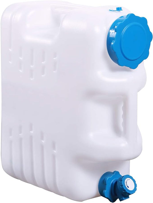 5 Gallon/18.5L Water Container with Spigot, Portable BPA Free Water Jug, Multifunction Water Tank for Camping Outdoor Hiking Picnic Supplies, Emergency Stroage