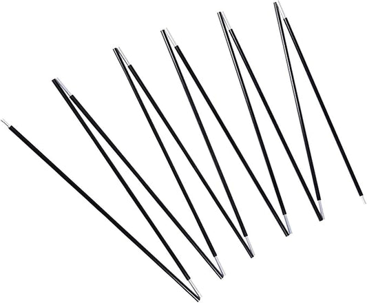 Aluminum Tent Poles Replacement, Black Pre-Assembled Tent Pole, 7001 T6 Heated Camping Tent Rod